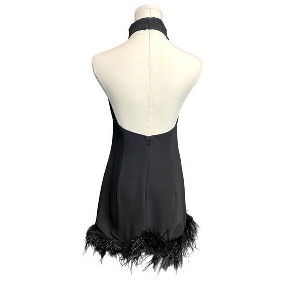 $361 Amanda Uprichard Lunaria Mini Dress Black Size XS - Picture 6 of 8